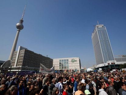 Manifestación en Berlín a principios de abril contra la subida del precio de los alquileres.