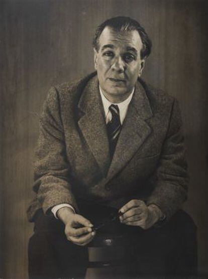 Retrato de Stern al escritor Jorge Luis Borges, en 1951.