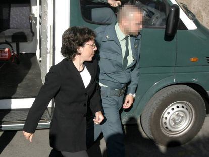 Noelia de Mingo, a la entrada del juicio en la Audiencia Provincial en 2006.