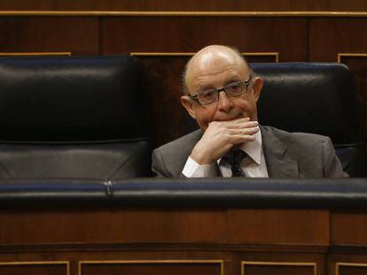 Crist&oacute;bal Montoro, en el Congreso de los Diputados, este mi&eacute;rcoles. 