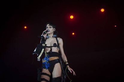 Arca, durante su actuación el jueves en el Sónar.