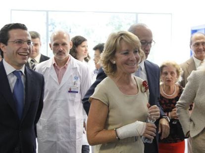 Aguirre, ayer en la inauguración de un centro de salud.