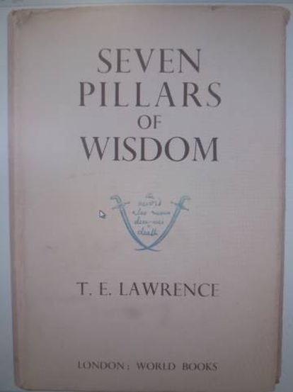 Portada de la edición de Borges de 'Los siete pilares de la sabiduría' deT. E. Lawrence.