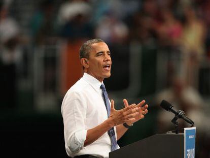 Obama, durante un discurso en Miami. 