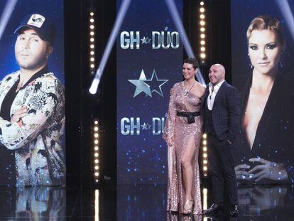 María Jesús Ruíz y Kiko Rivera durante la primera parte de la final de 'Gran Hermano Dúo'.
