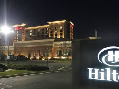  Un hotel de la cadena Hilton en Richmond, Virginia (EE UU).