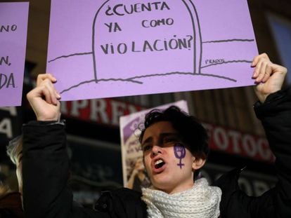 Manifestación en Madrid en diciembre de 2018. 
 