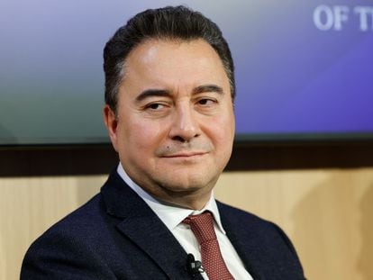 Ali Babacan, líder del Partido de la Democracia y el Progreso turco, el19 de enero de 2023, en Davos.