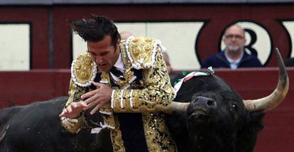 David Mora, arrollado por su primer toro el pasado d&iacute;a 20.