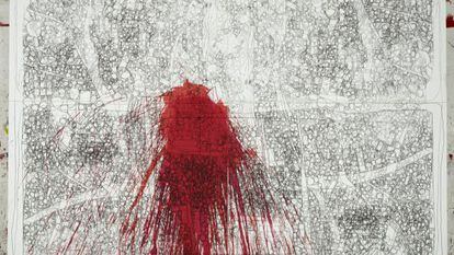 &#039;Faltplan 1&#039;, obra de Hermann Nitsch.