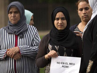 Familiares de los terroristas que atentaron en Barcelona.