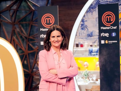 Samantha Vallejo-Nágera, en la presentación de la 10ª temporada de MasterChef, en abril de 2022 en Madrid.