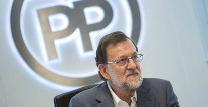 Mariano Rajoy, durante la reuni&oacute;n del Comit&eacute; de Direcci&oacute;n del partido.