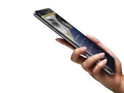 Las apps bancarias usarán el escáner de iris del Samsung Galaxy Note 7