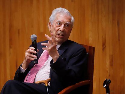 El escritor Mario Vargas Llosa, el pasado mes de septiembre durante una intervención en Zapopan (México).