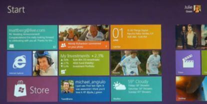 Imagen del vídeo de Microsoft sobre Windows 8 (http://www.youtube.com/watch?v=p92QfWOw88I)