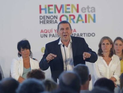 Arnaldo Otegi, durante un acto en San Sebasti&aacute;n.