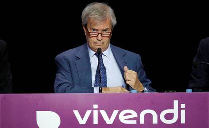 Vincent Bollore, presidente del consejo de supervisión de Vivendi. 