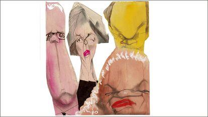 De izquierda a derecha, los escritores Bret Easton Ellis, Esther Tusquets, Salman Rushdie y Toni Morrison.