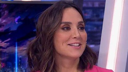 Tamara Falcó, durante la retransmisión del programa 'El hormiguero', el jueves 29 de septiembre.