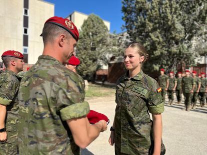 La instrucción militar de Leonor de Borbón, en imágenes