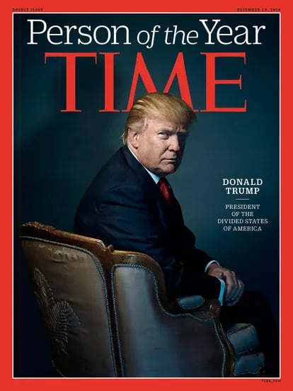 Donald Trump, elegido "persona del año" por 'Time' en 2016.