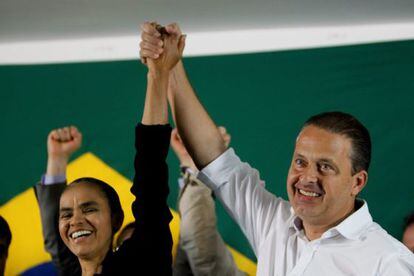 Marina Silva e Eduardo Campos.