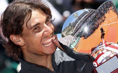 Nadal con el trofeo de campeón.