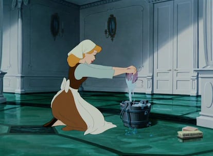 A still from Cinderella, a Disney animated film.