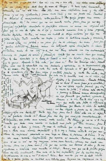 Carta de Juan Benet a su novia Nuria en 1951.
