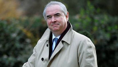 Geoffrey Cox, este martes en los alrededores de Downing Street.