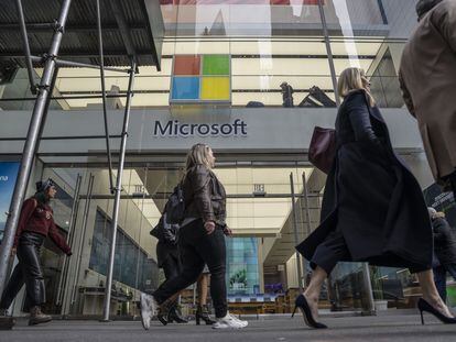 Una tienda de Microsoft en Nueva York, el pasado 20 de enero.