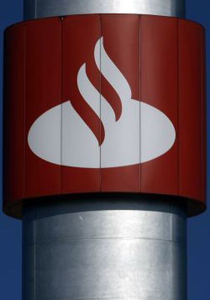 Logotipo de Banco Santander.