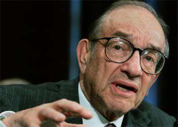 Greenspan, durante su intervención en el Senado de EE UU.