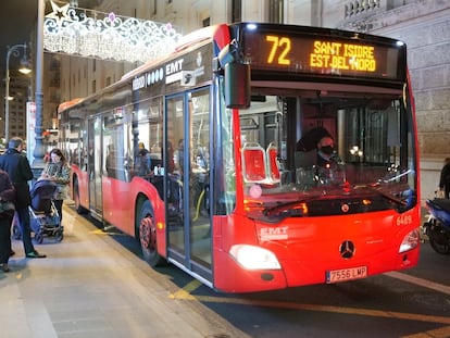 Un autobús de la EMT de Valencia.