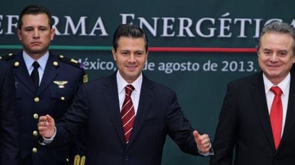 Enrique Peña Nieto en la presentación de su reforma energética.