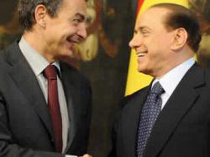 Zapatero y Berlusconi