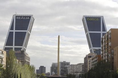 Las sedes de Bankia y Realia en Plaza de Castilla, Madrid. EFE/Archivo
