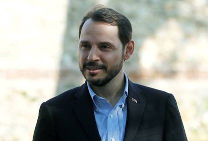 El ministro de finanzas turco, Berat Albayrak, el pasado 2 de septiembre.