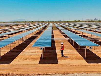 Parque solar Núñez de Balboa en Usagre (Badajoz).