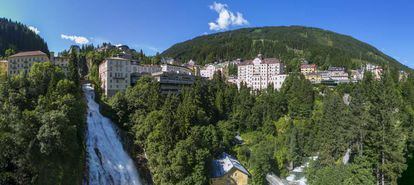 La cascada de 341 metros de Bad Gastein, un pueblecito a una hora en coche de Salzburgo.