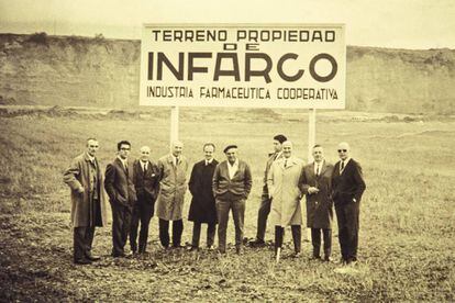 Los fundadores de Infarco, matriz de Cinfa.