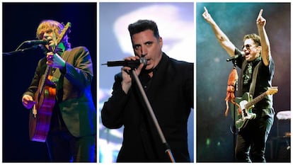 De izquierda a derecha, los músicos Nacho Vegas, Loquillo y Calamaro. ¿Son algunas de sus canciones machistas?