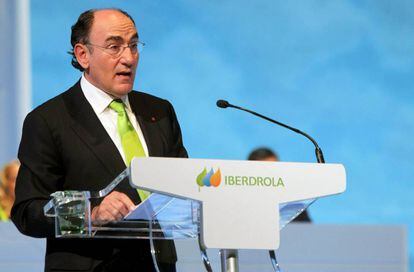 Ignacio S&aacute;nchez Gal&aacute;n en la &uacute;ltima junta de accionistas de Iberdrola. 
