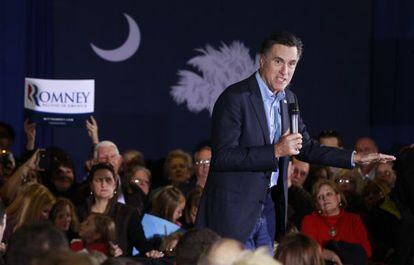Mitt Romney, durante un acto de campaña en Carolina del Sur.