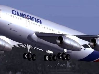 Un avión de Cubana de Aviación despega en el aeropuerto de La Habana.
