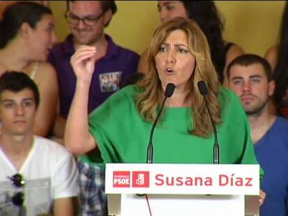 Susana Díaz pide el apoyo para liderar “un nuevo tiempo” en el PSOE