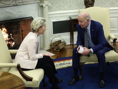 Joe Biden y Ursula von der Leyen, en la Casa Blanca