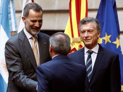 Los empresarios españoles trasladan al jefe del Estado su compromiso inversor en el país austral