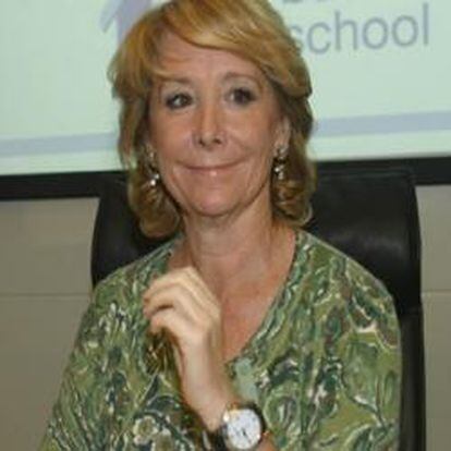 Esperanza Aguirre, presidenta de la Comunidad de Madrid.